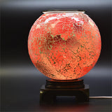 Big Crackle Glass Electric Oil Warmer With Dimmer