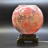 Big Crackle Glass Electric Oil Warmer With Dimmer