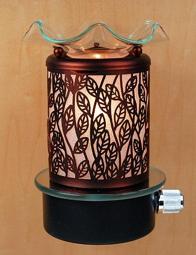 Bronze Willow Branches Electric Wall Plug In Oil Warmer with Dimmer