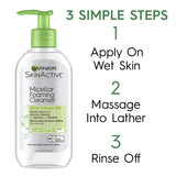 Garnier SkinActive Micellar Foaming Face Wash for Oily Skin, 6.7 Fl Oz (Packaging May Vary), Pack of 2