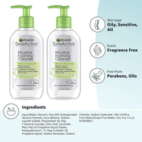 Garnier SkinActive Micellar Foaming Face Wash for Oily Skin, 6.7 Fl Oz (Packaging May Vary), Pack of 2