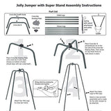 Jolly Jumper - The Original Baby Exerciser with Super Stand for Active Babies that Love to Jump and Have Fun
