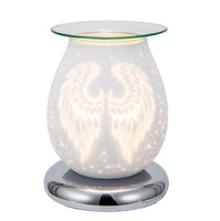 White Wings Touch Glass Electric Oil Warmer