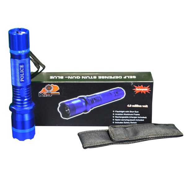 Blue Tactical Flashlight