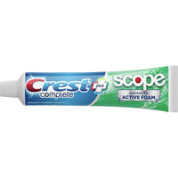 Crest Complete Toothpaste Plus Scope Advanced Active Foam, Striped, 8.2 oz, 5 ct