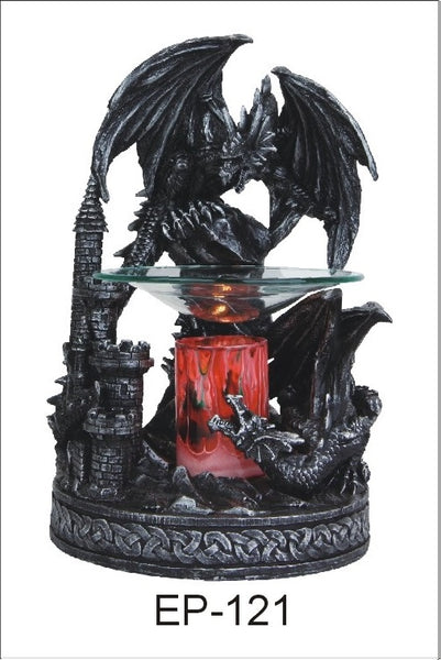 Black Dragon Oil Warmer With Dimmer
